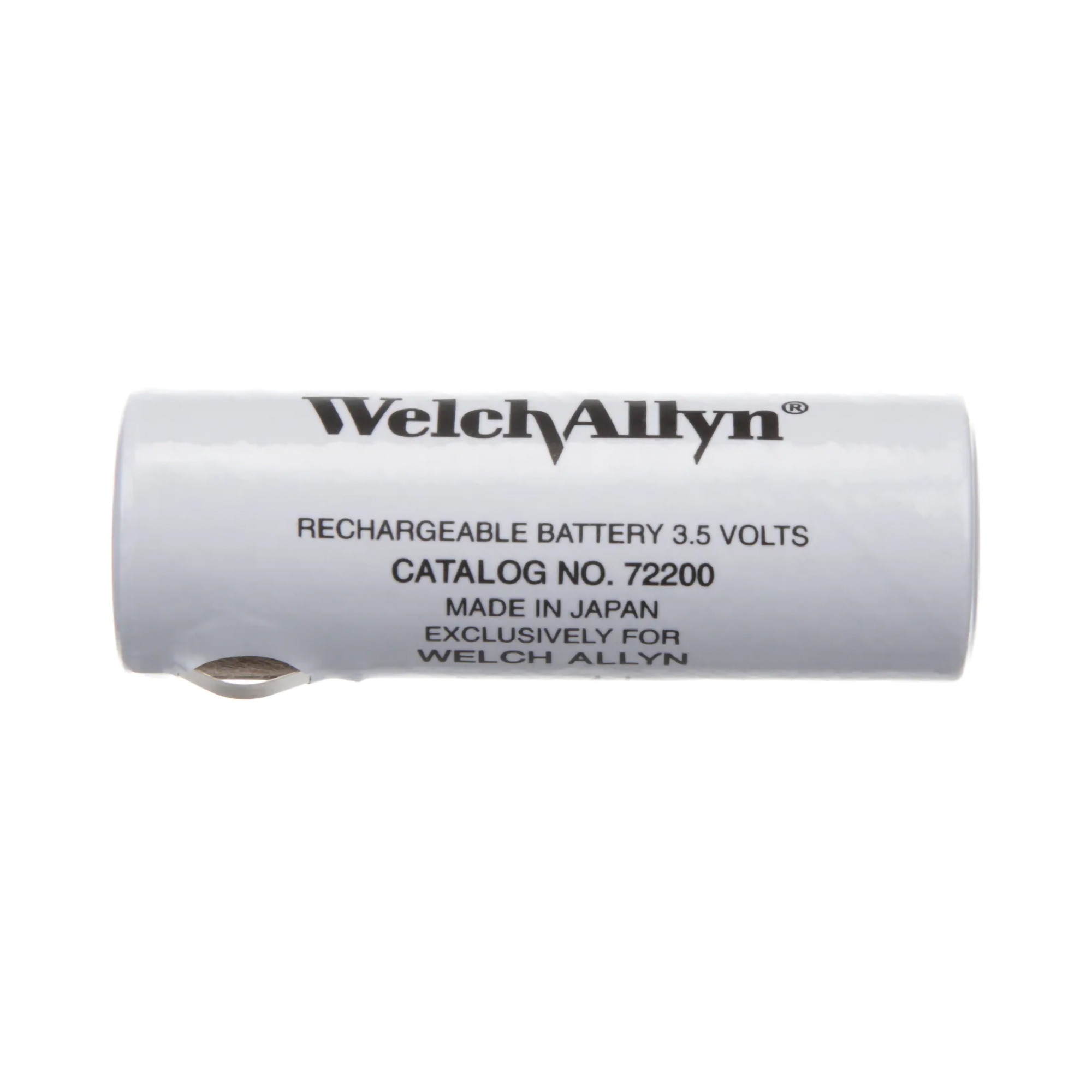 Battery, Rechargeable, 3.5V Nickel-Cadmium, Black Letters, for Power Handles [71670, 60835, 71000] (1/EA) by Hillrom/Welch Allyn  ID 72200